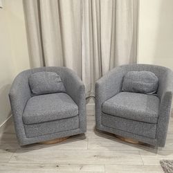 Gray Swivel Chairs