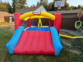 Little Tikes Inflatable Bouncer Red Blue Yellow Outdoor Child Size