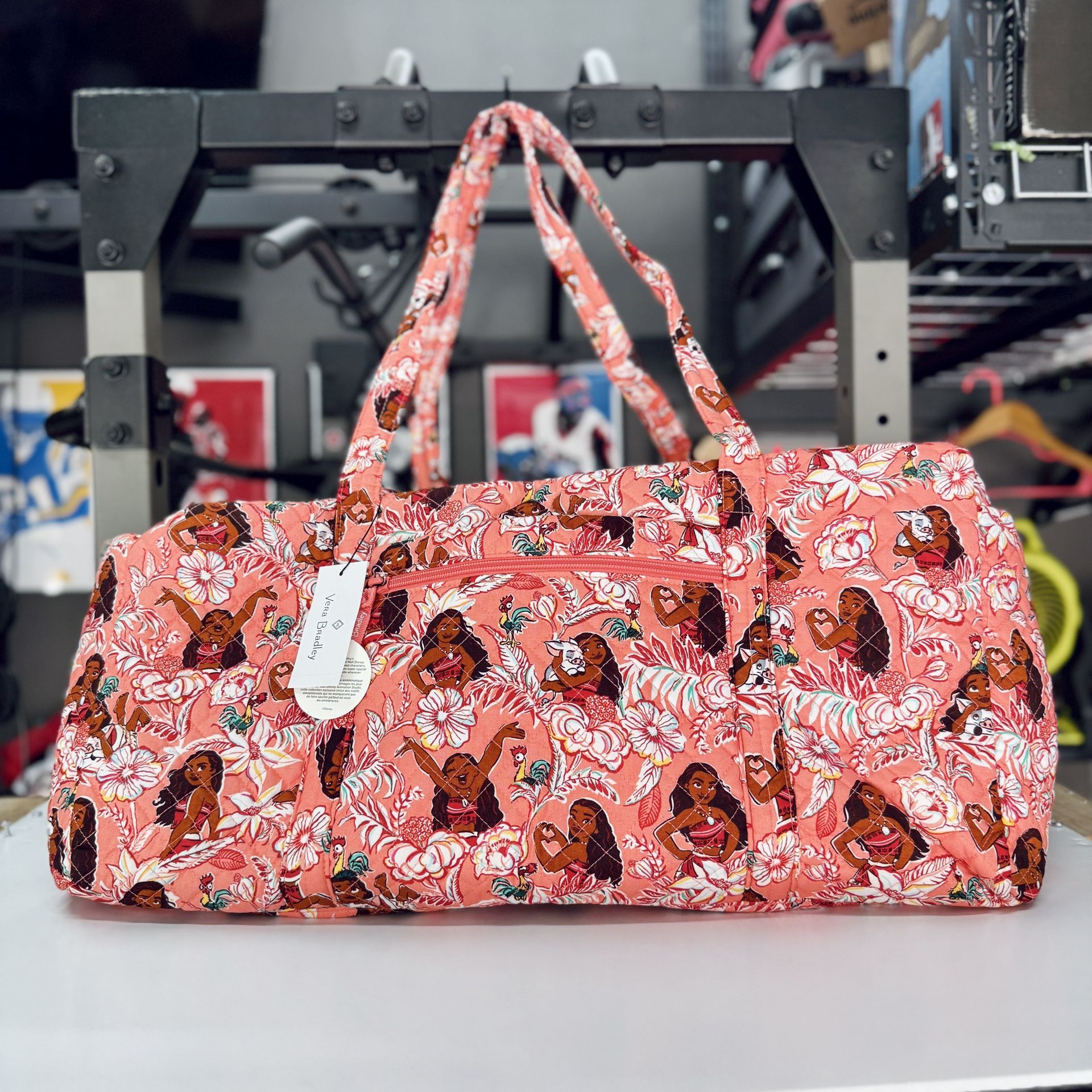 Vera Bradley Disney Moana Limited Edition Large Travel Duffel Bag Tote Brand New