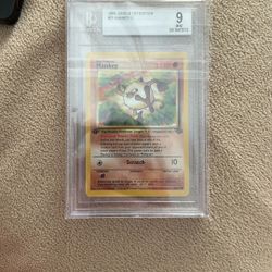 Pokemon Mankey Jungle 1ed BGS 9