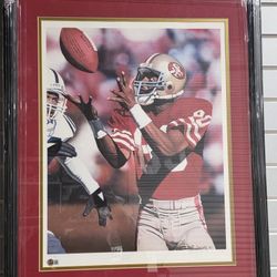Signed Jerry Rice Limited Edition Framed 49ers Print Autographed NFL Collectible Artwork
