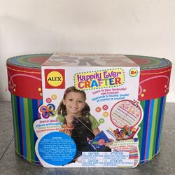 Kids Craft Box . Crocheting , Knitting , Embroidery Etc . New !