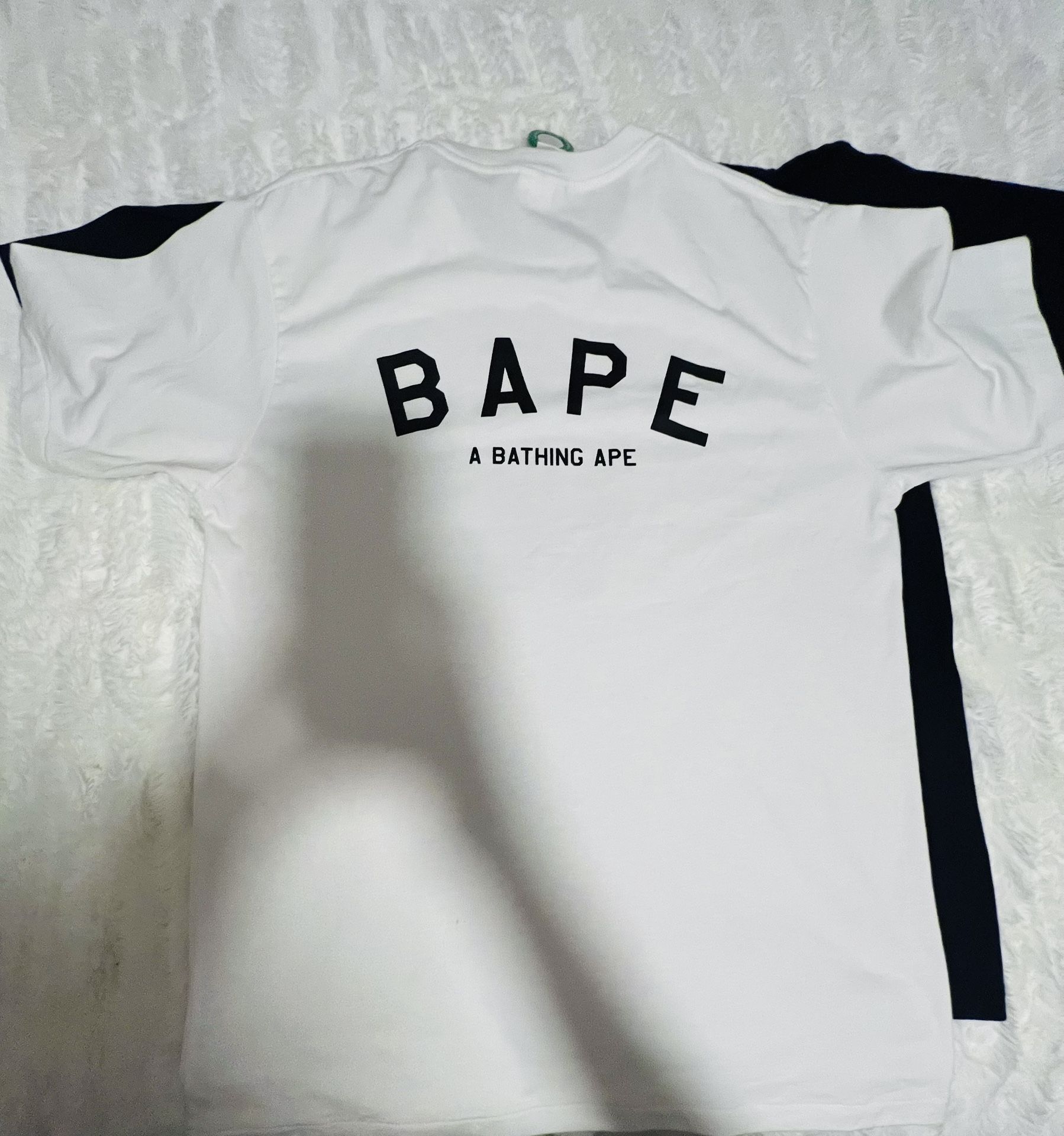 BAPE Ape Layered Line Camo NYC Logo Tee Size L$70