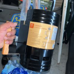 Charcoal starter barbecue