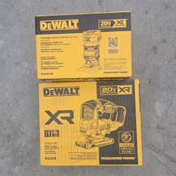 Dewalt 20v Router And Jigsaw Brushless XR With Variable Speed Brand New Tool Only 