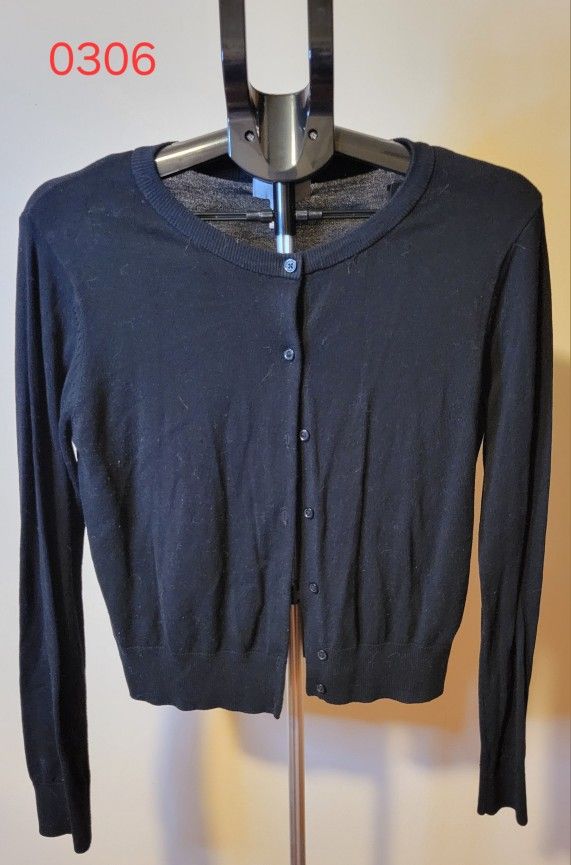 H&M Black Cardigan - Size M (0306)