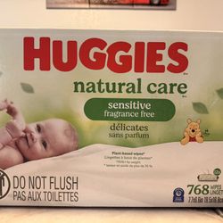 Huggies baby wipes 768ct
