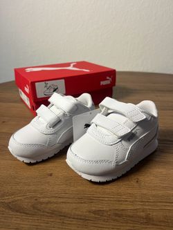 New Puma ST Runner V4 Toddler Shoes White Size 6C Kids Sneakers
