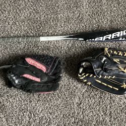 Baseball Bat & Glove Set