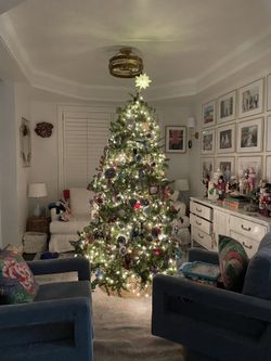 2 7ft Christmas Trees With Storing Bags