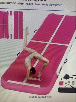 FBSPORT Inflatable gymnastics/ cheerleading/ training mat