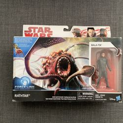 NEW Star Wars The Last Jedi Force Link Rathtar & Bala-Tik Figures 3.75"