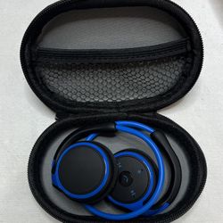 Levin Small Bluetooth Behind The Head Wireless Headset With Built In Mic & Case