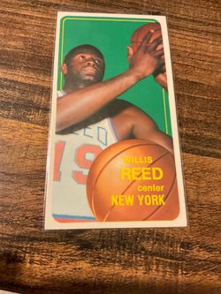 1970 Topps Tall Boy Willis Reed basketball card New York Knicks legend MVP HOF