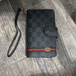 Leather Coated Canvas Adjustable Phone Case Wallet 