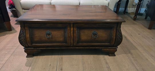 Wood Coffee Table with Storage