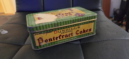 Antique Tin Can Container 