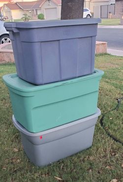 3 large storage containers