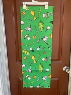 Golf Print Fabric Table Runner 72”