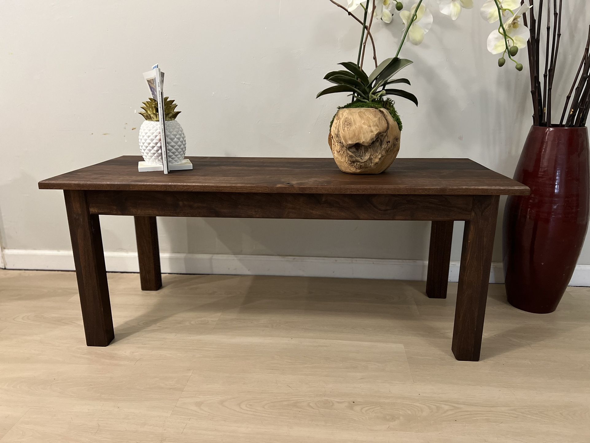 SOLID Walnut End Table