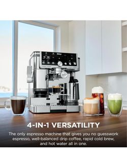 Ninja Luxe Cafe Pro Series Espresso, Drip, BUILT IN Grinder & Frother