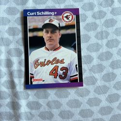 Curt Schilling Rookie Card 1989 Donruss RC #635 Baltimore Orioles 