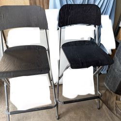 2 IKEA Foldable Bar Stools 