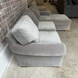 Restoration Hardware Lancaster Velvet Sofa -Delivery Available