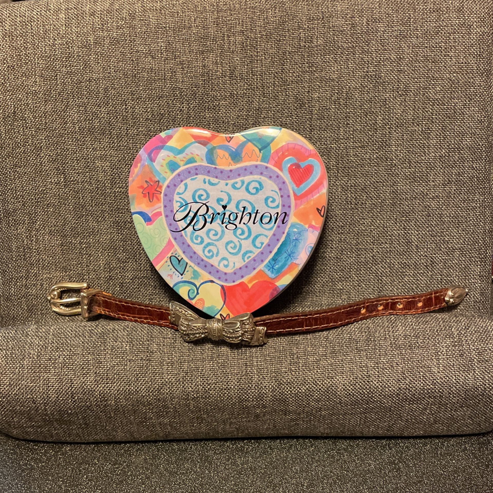 Brighton Leather Bow Bracelet W Case