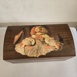 Vintage Victorian Wooden Box