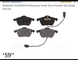 Pro stop Audi A8 Quattro2001-2003 Front brake pads
