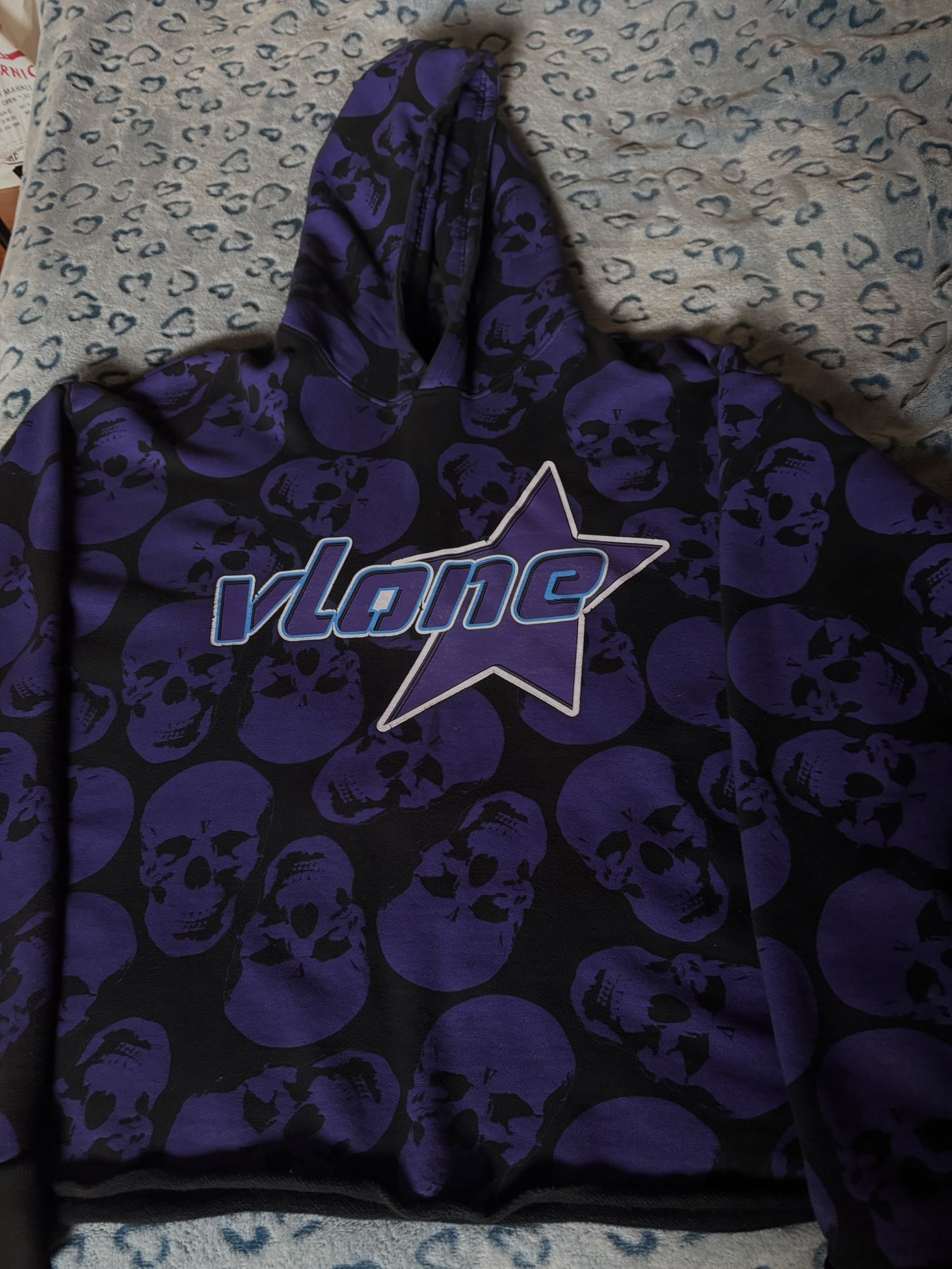 VLONE PURPLE SKULL HOODIE