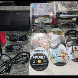 Sony PlayStation 3 Super Slim 250GB CECH-4001B W/30+ Games