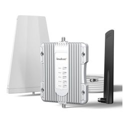 Amazboost Cell Phone Booster for Home, Cell Phone Signal Booster Kit, All U.S. Carriers -Compatible with Verizon, AT&T, T-Mobile, Sprint & More-5G 4G 