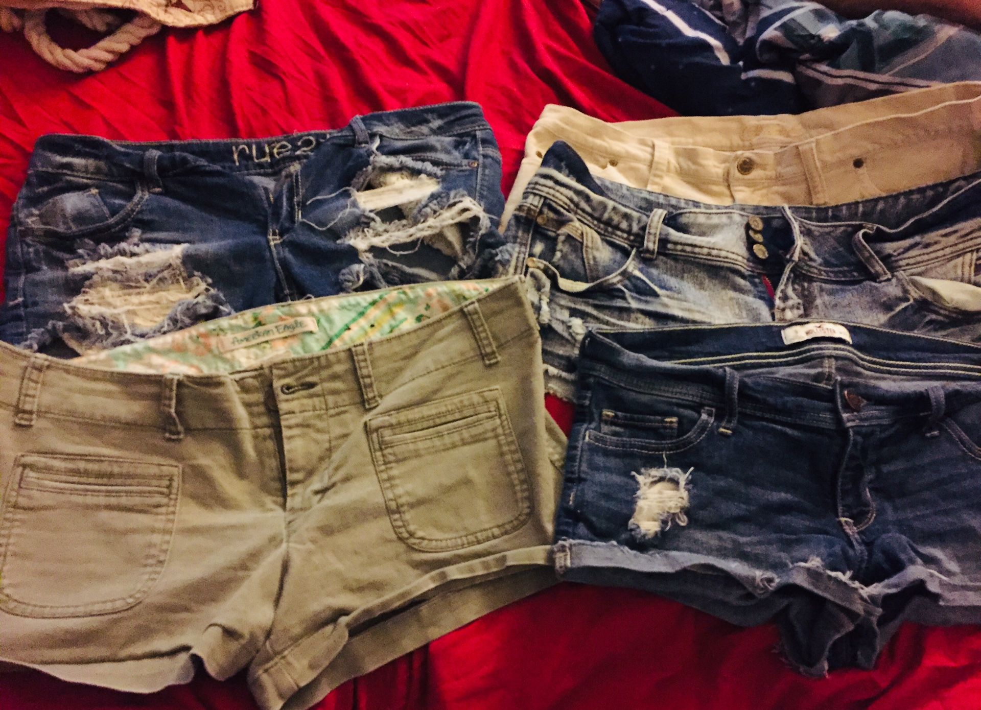 Assorted jean shorts