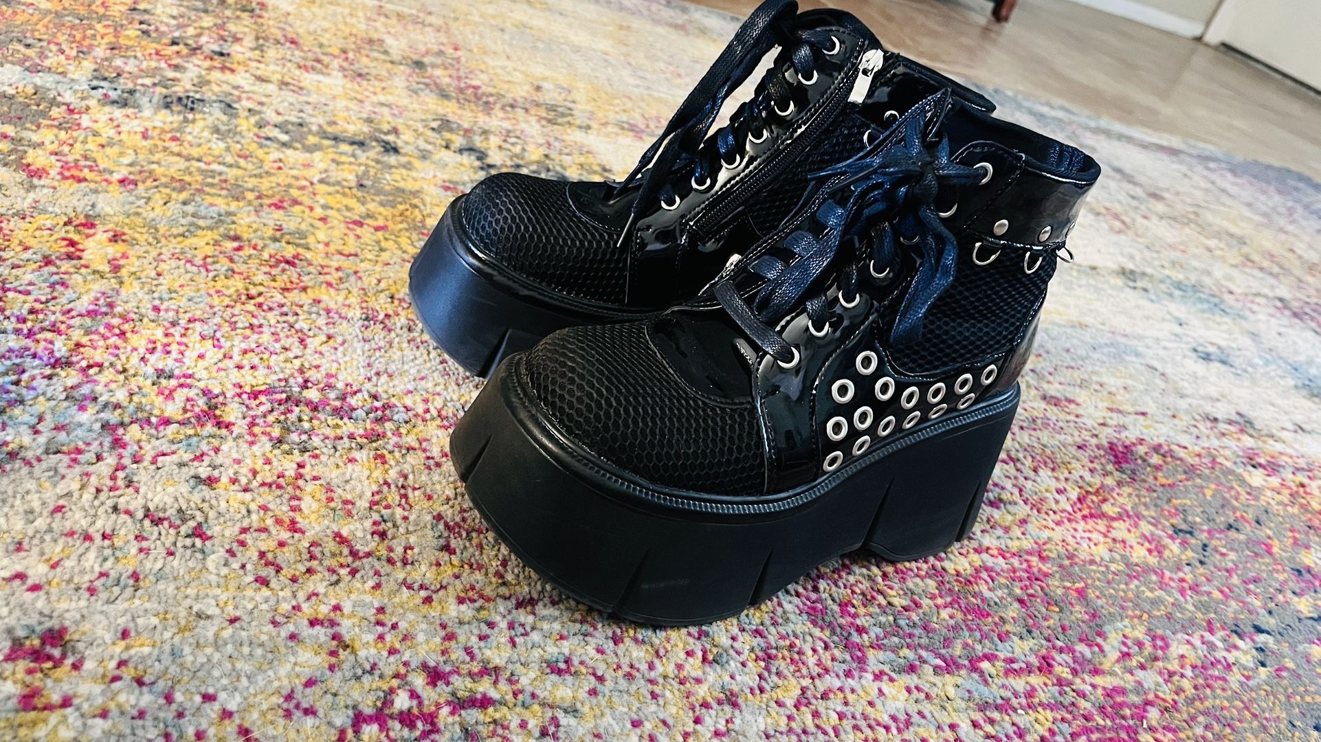Black Platform Boot