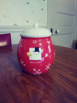 Christmas cookie/candy jar