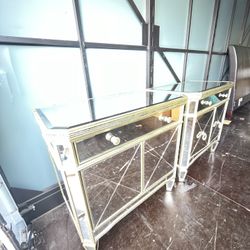 Nightstands Mirrored 