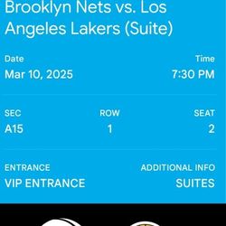 Brooklyn Nets VS LAKERS