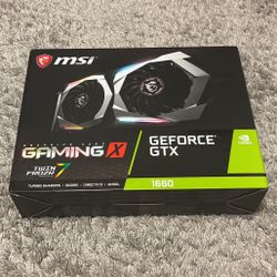 MSI GeForce GTX 1660 Gaming X 6G Graphics Card