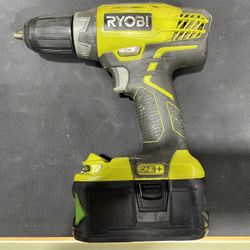 Ryobi Drill With 6.0 Ah Battery