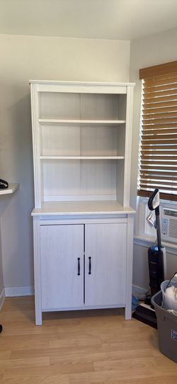 White IKEA BRUSALI high cabinet x2