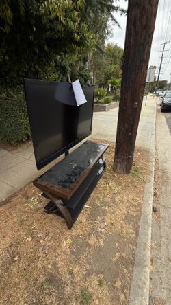 TV w/ Remote and Stand