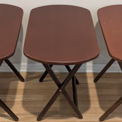 Dark Brown Folding Tables