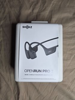 Shokz OpenRun Pro 2 Bone Conduction Open-Ear Sport Headphones -Black (S820)