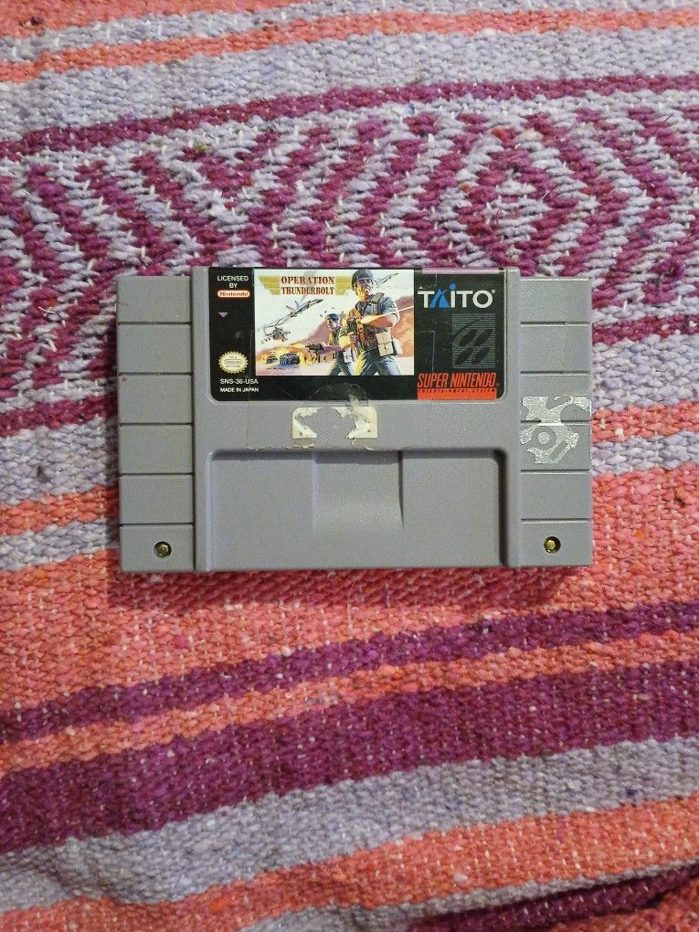 Super Nintendo Operation Thunderbolt