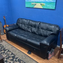 Black Leather Couch