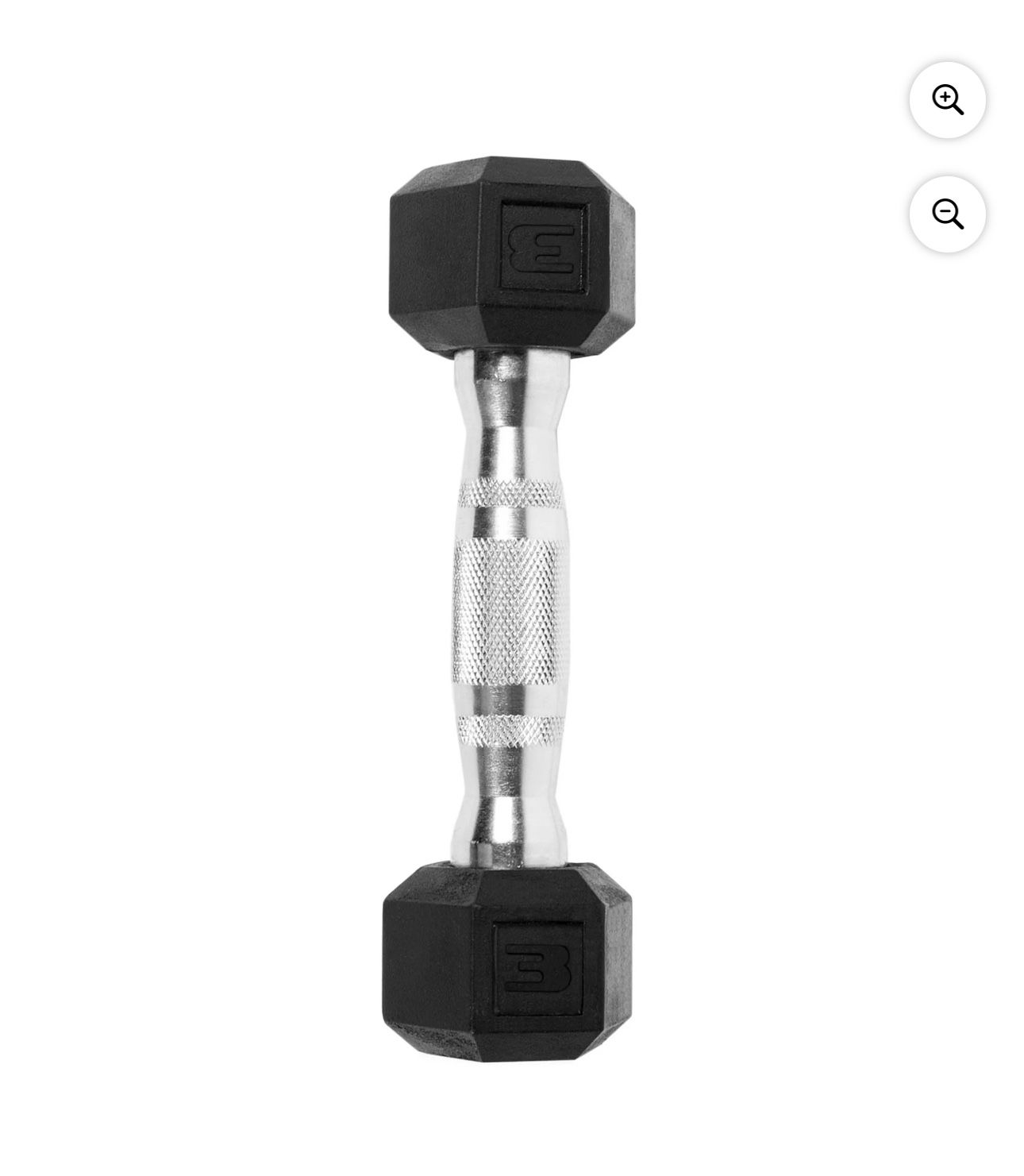 CAP Barbell, 3lb Rubber Hex Dumbbell, Two