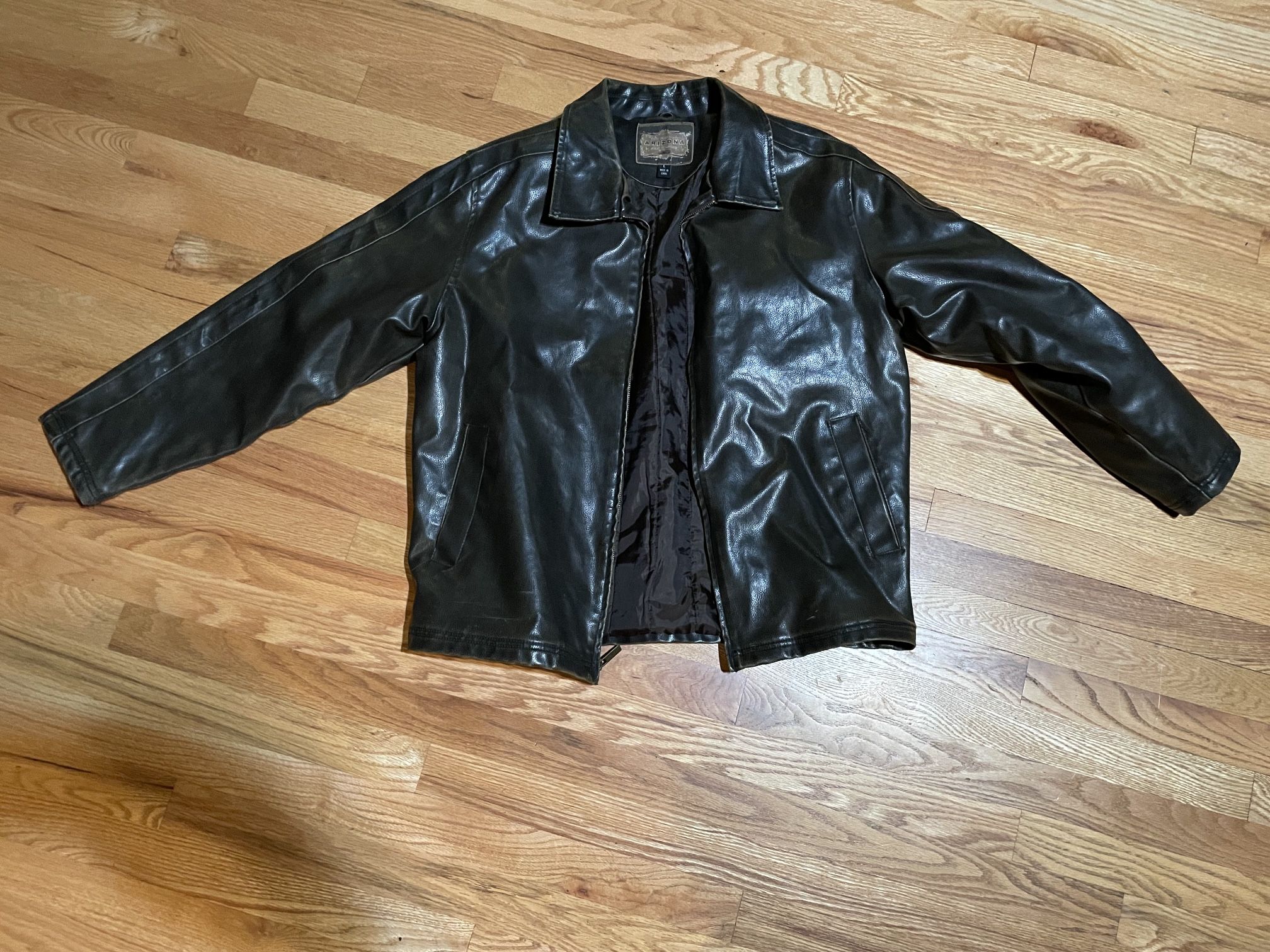 Arizona jean company vintage Large leather jacket