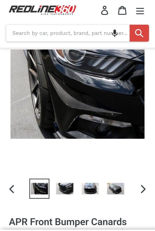 Ford Mustang APR Carbon Fiber Canards